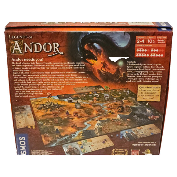 Legends of Andor Board Game 100% Complete Kosmos - Picture 2 of 2